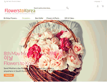 Tablet Screenshot of flowerstokorea.com